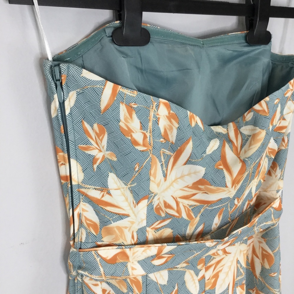 H&M wide leg cropped strapless floral jumpsuit - Picture 12 of 15